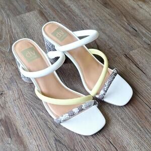 NWOT Dolce Vita Reptile Print Strappy Heeled Sandal Size 9.5